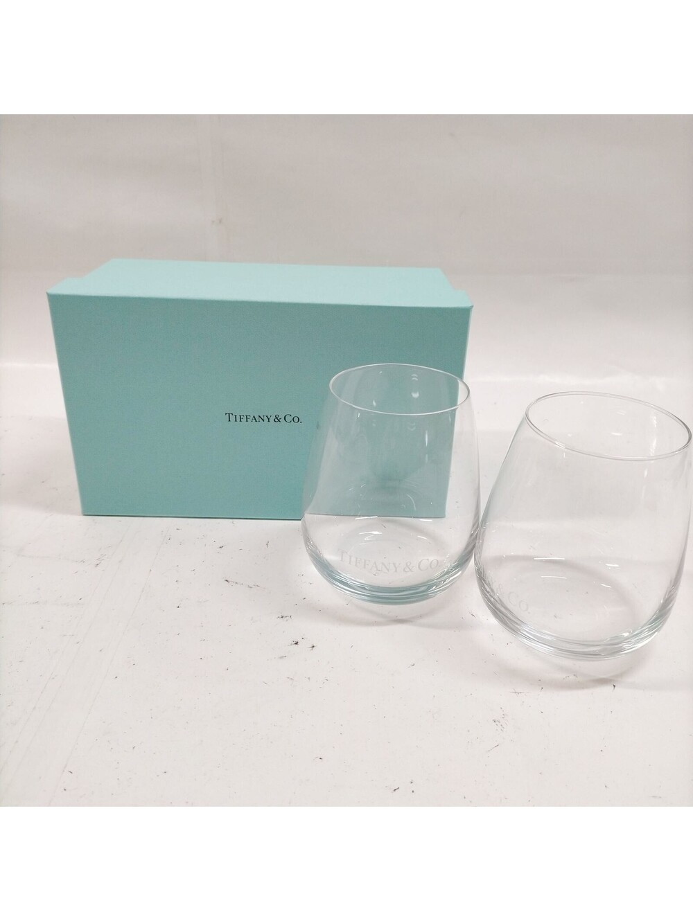 Tiffany and Co. Glass 2 piece set 1076830